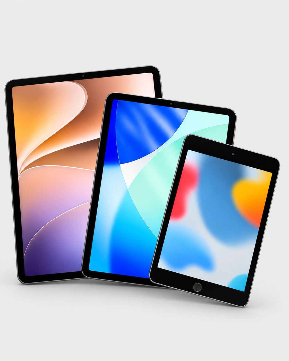 iPad Models gray background